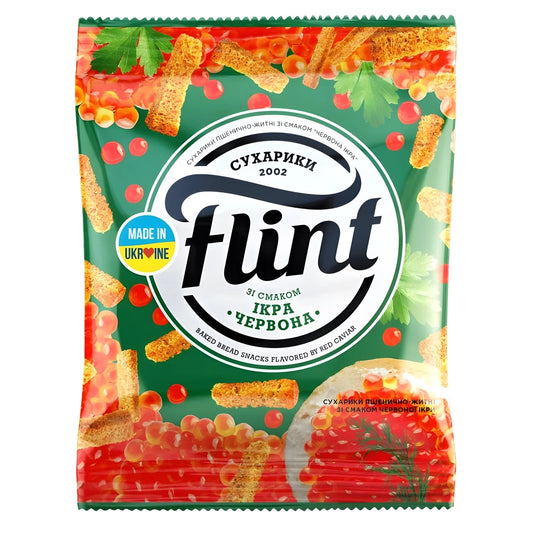 Сухарики Flint зі смаком ікри 110 г