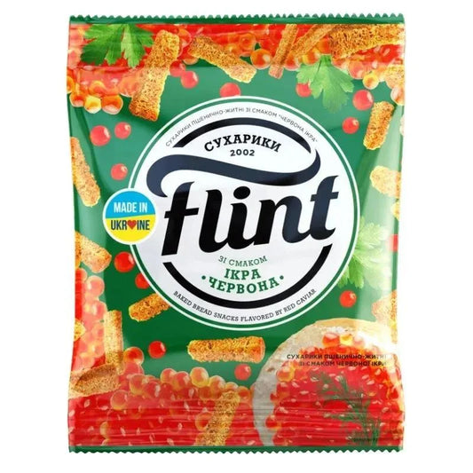 Sucharki o smaku kawioru Flint 70g - Sucharki Grzanki