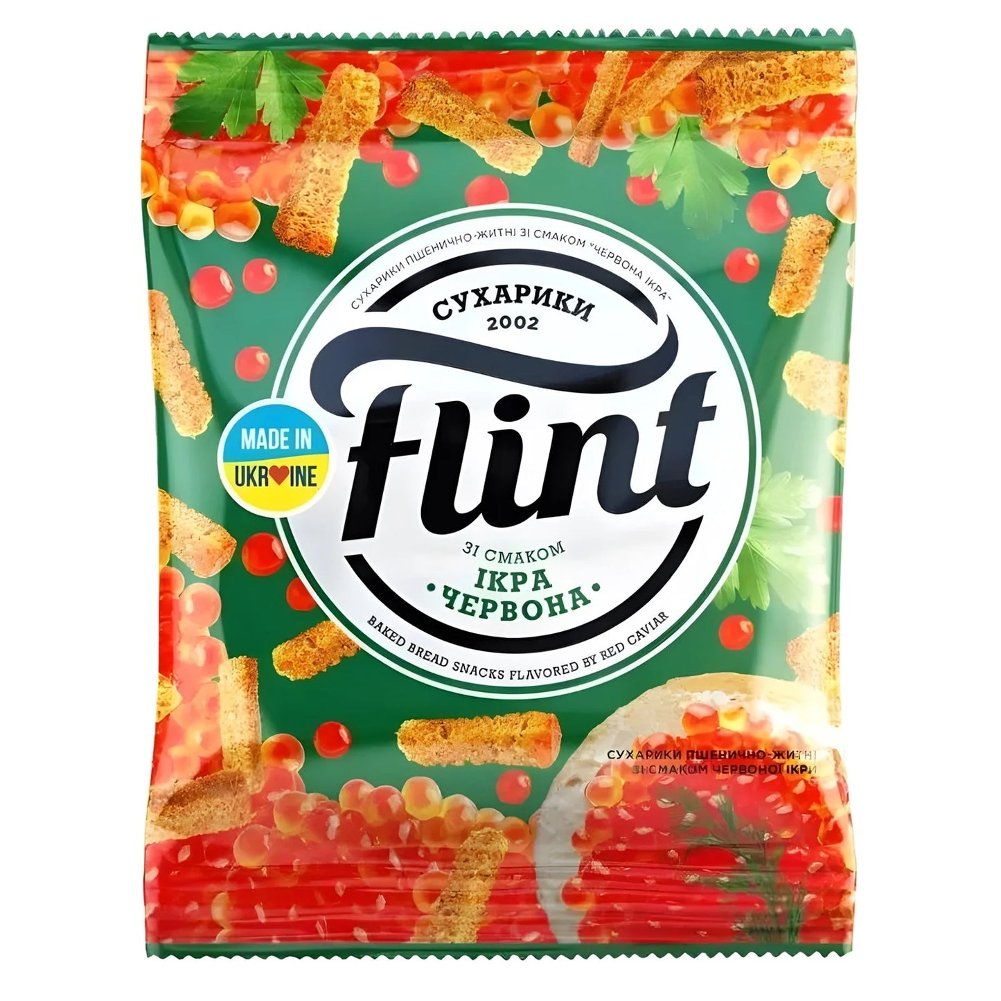 Сухарики зі смаком ікри Flint 70 г