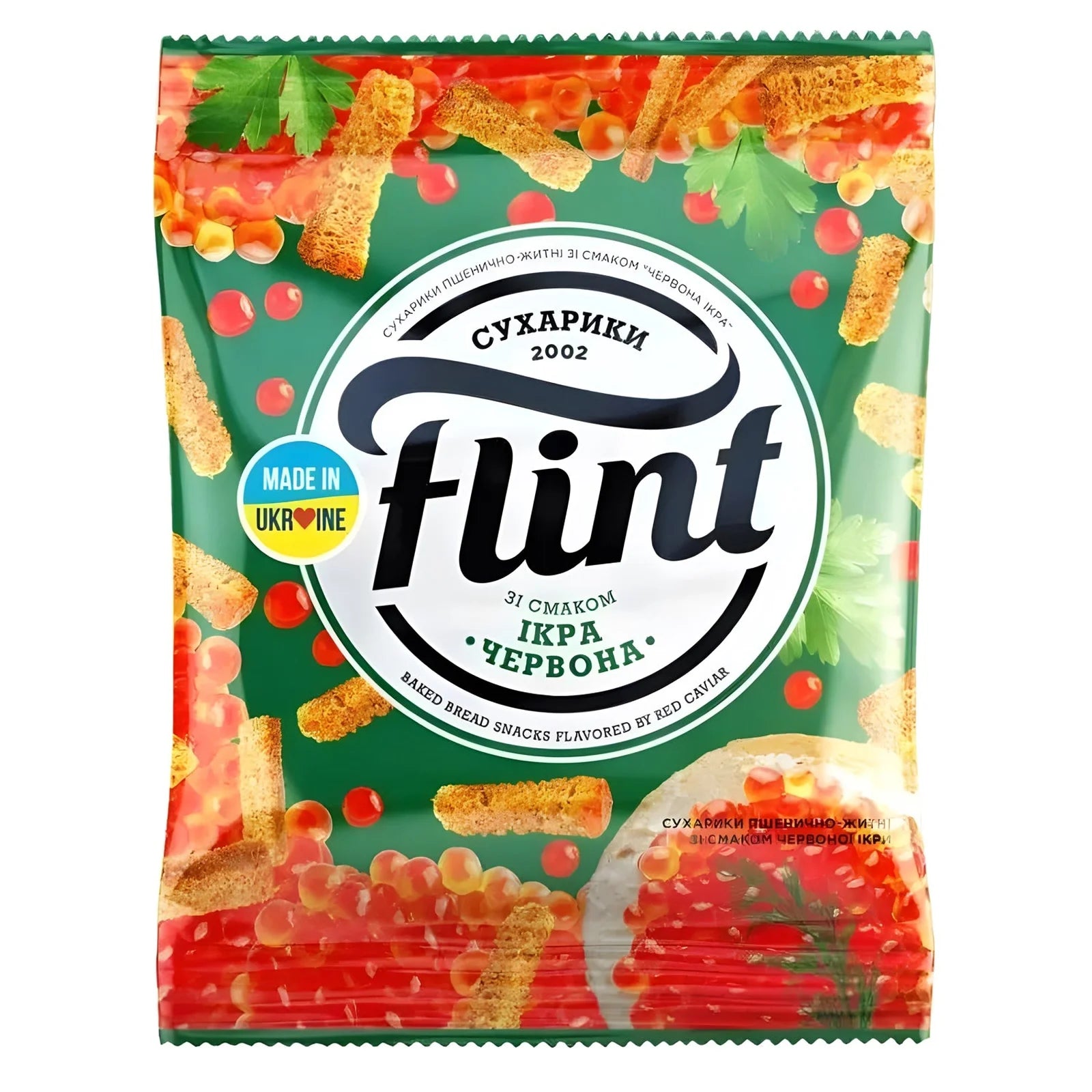 Сухарики зі смаком ікри Flint 70 г