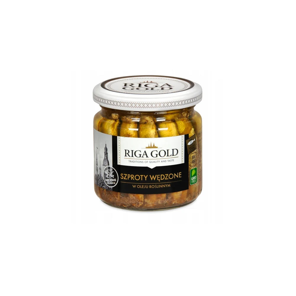 Szprot Riga Gold 185g szkło - Konserwy z ryb