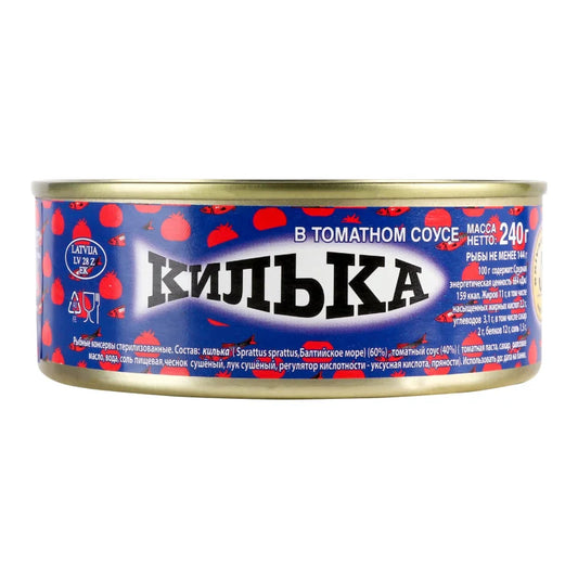 Szprot w pomidorach 240g - Konserwy z ryb