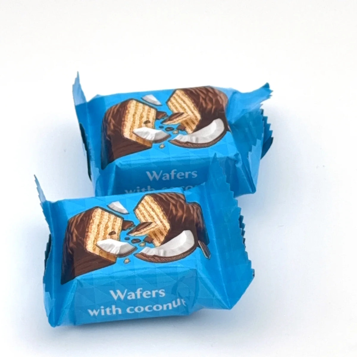 Wafelki Roshen Johnny Krocker kokos w niebieskim opakowaniu luz