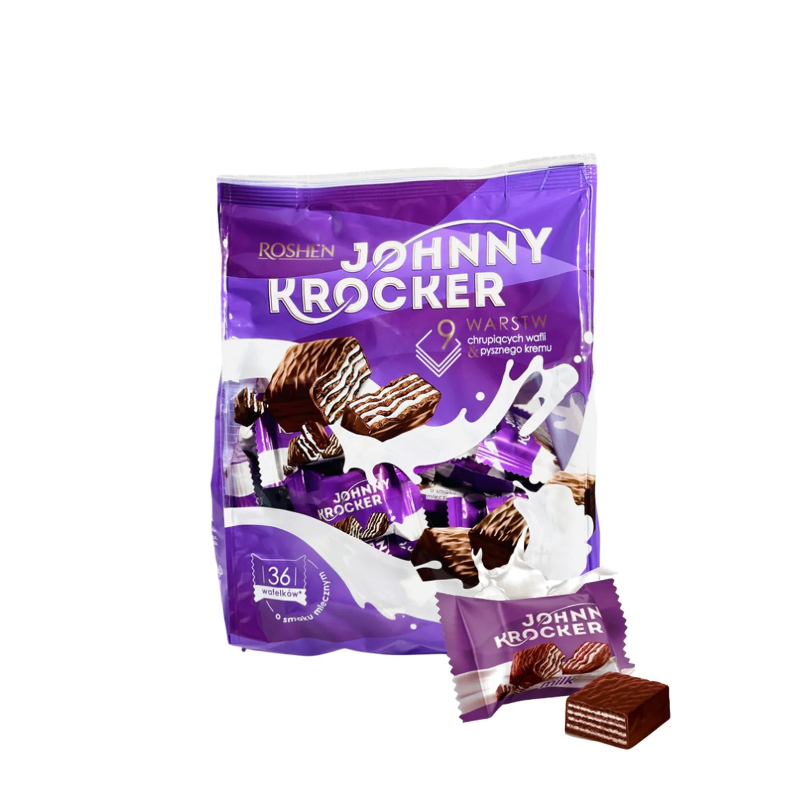 Wafelki Roshen Johnny Krocker mleczne luz