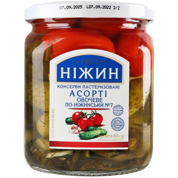 Warzywa marynowane ’Po Niżyńsku’ 450g - Przetwory warzywne