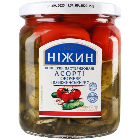 Warzywa marynowane ’Po Niżyńsku’ 450g - Przetwory warzywne