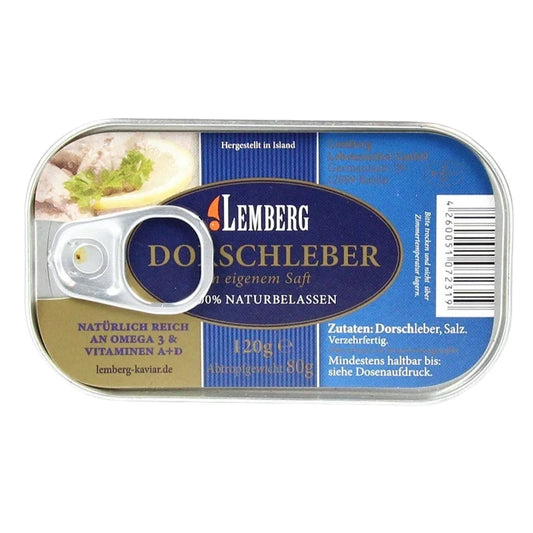 Wątróbka z dorsza 120g Lemberg - Konserwy z ryb