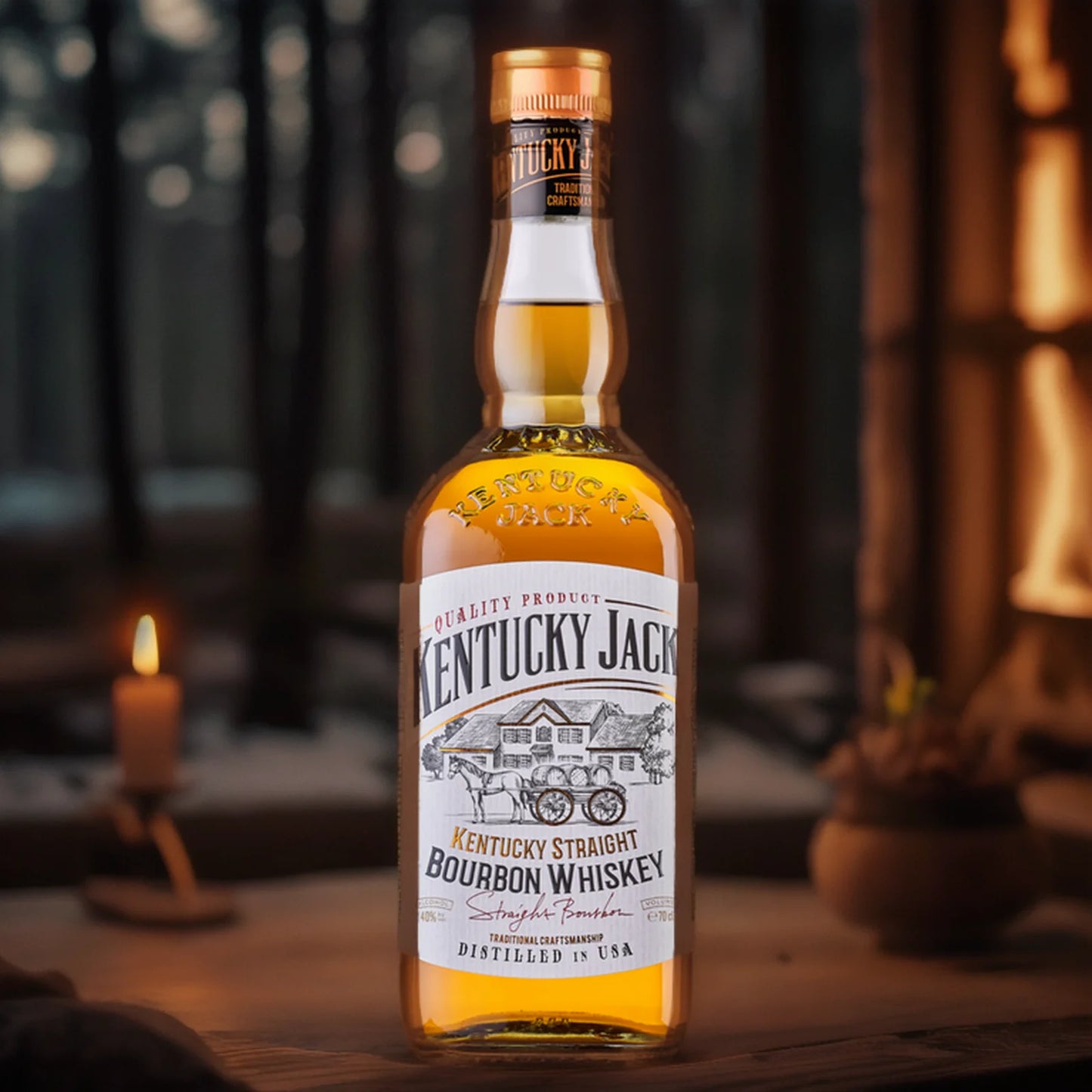 WHISKY KENTUCKY JACK BOURBON - 0,7; 40%