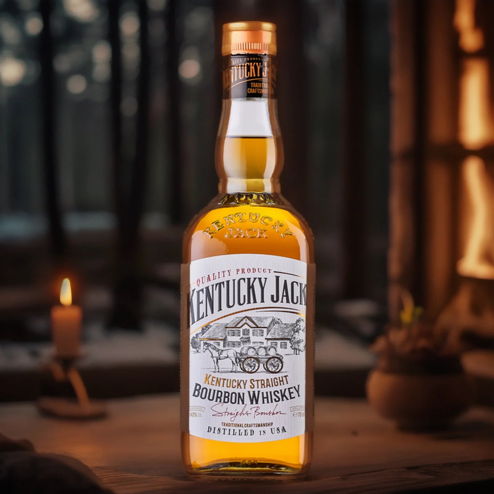 WHISKY KENTUCKY JACK BOURBON - 0,7; 40%