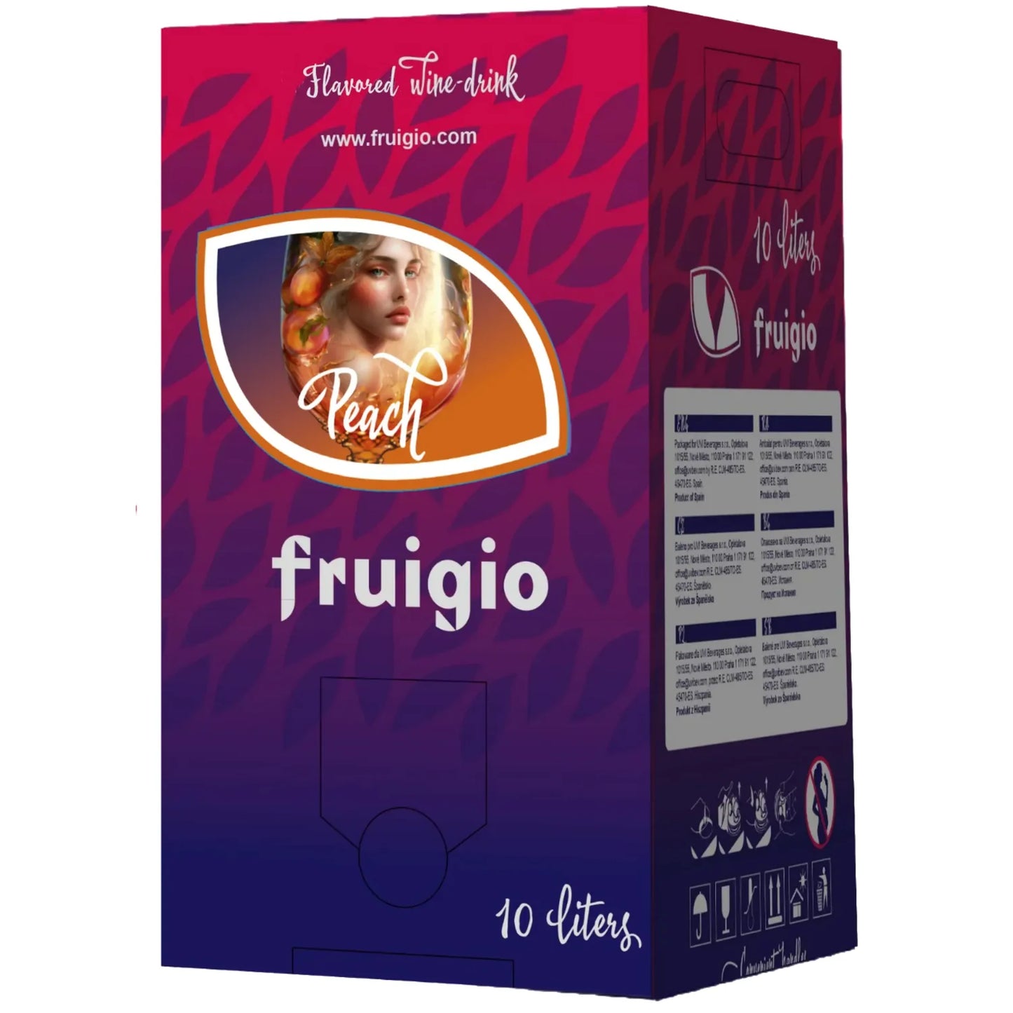 WINO FRUIGIO Brzoskwina białe pólsłodkie