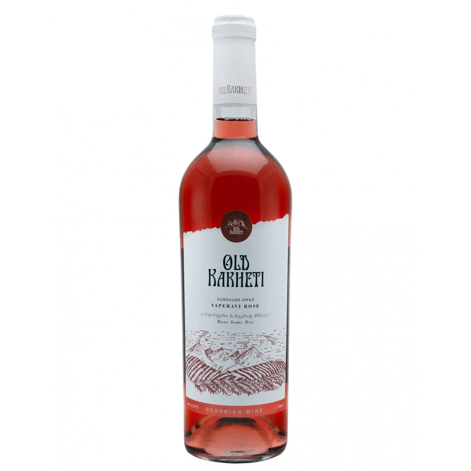 WINO Old Kakheti Saperavi Rose Rózowe Półwytrawne 0,75- 12%