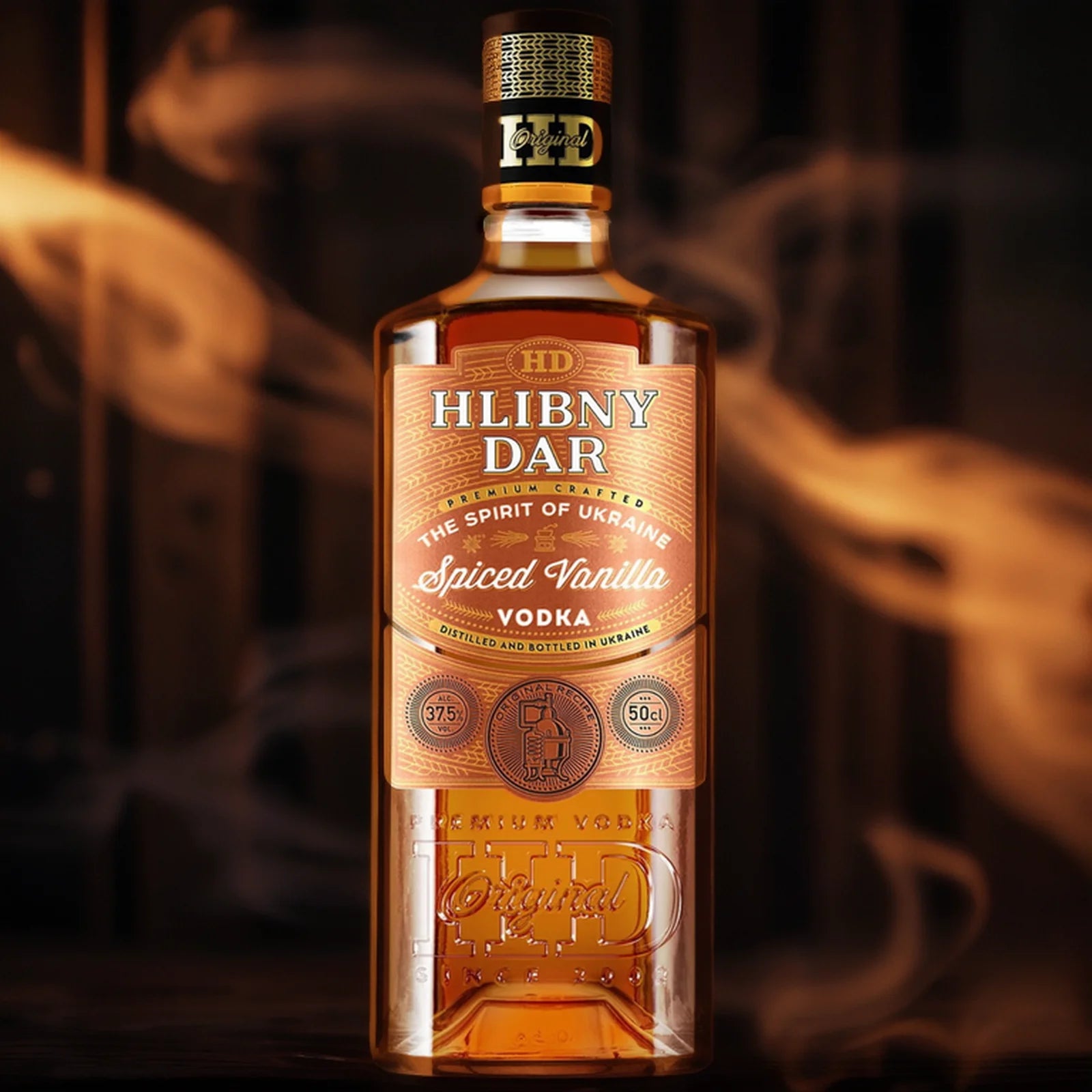 WÓDKA HLIBNY DAR PREMIUM CRAFTED SPICED VANILLA - 0,5L; 37,5%