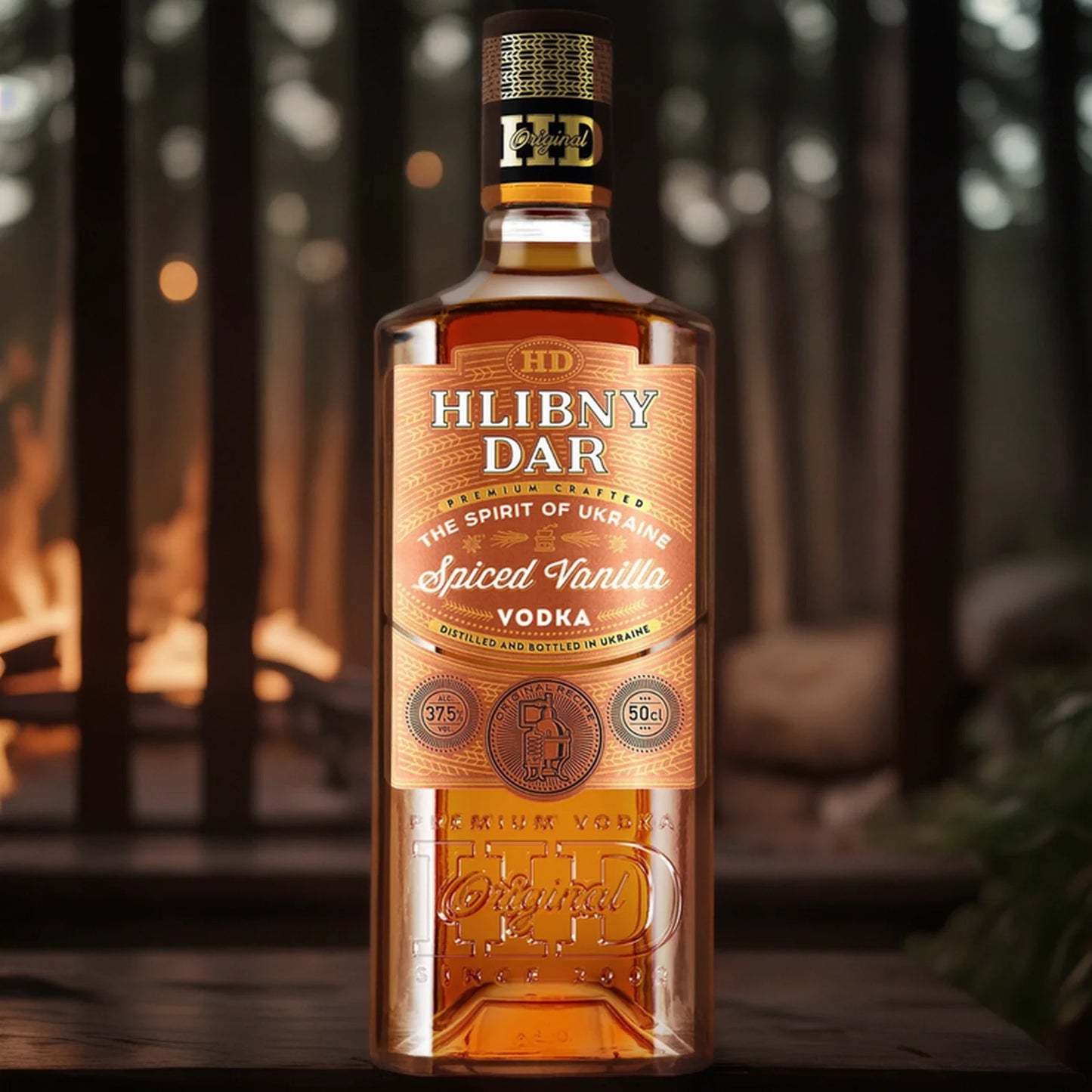 WÓDKA HLIBNY DAR PREMIUM CRAFTED SPICED VANILLA - 0,5L; 37,5%