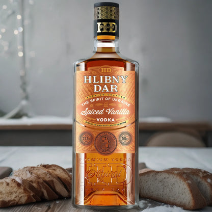 WÓDKA HLIBNY DAR PREMIUM CRAFTED SPICED VANILLA - 0,5L; 37,5%