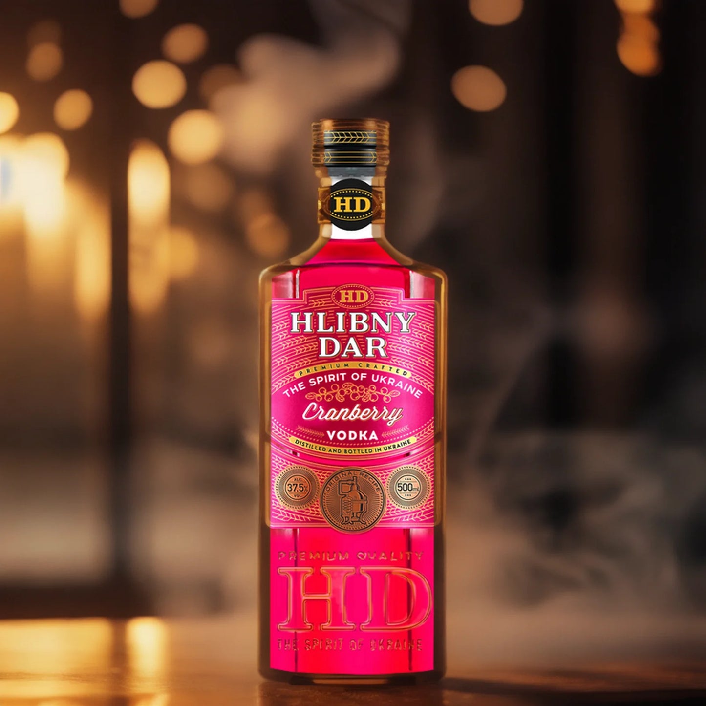 WÓDKA HLIBNY DAR PREMIUM CRAFTED WILD BERRIES - 0,5L; 37,5%