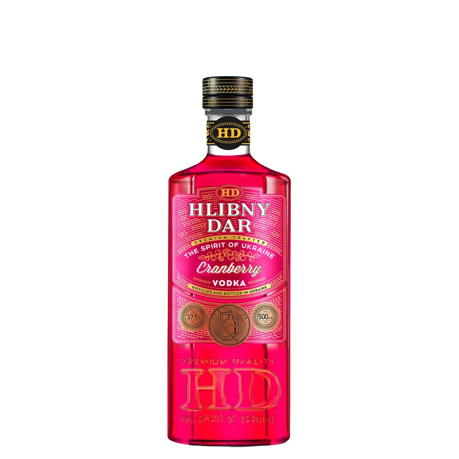 WÓDKA HLIBNY DAR PREMIUM CRAFTED WILD BERRIES - 0,5L; 37,5%