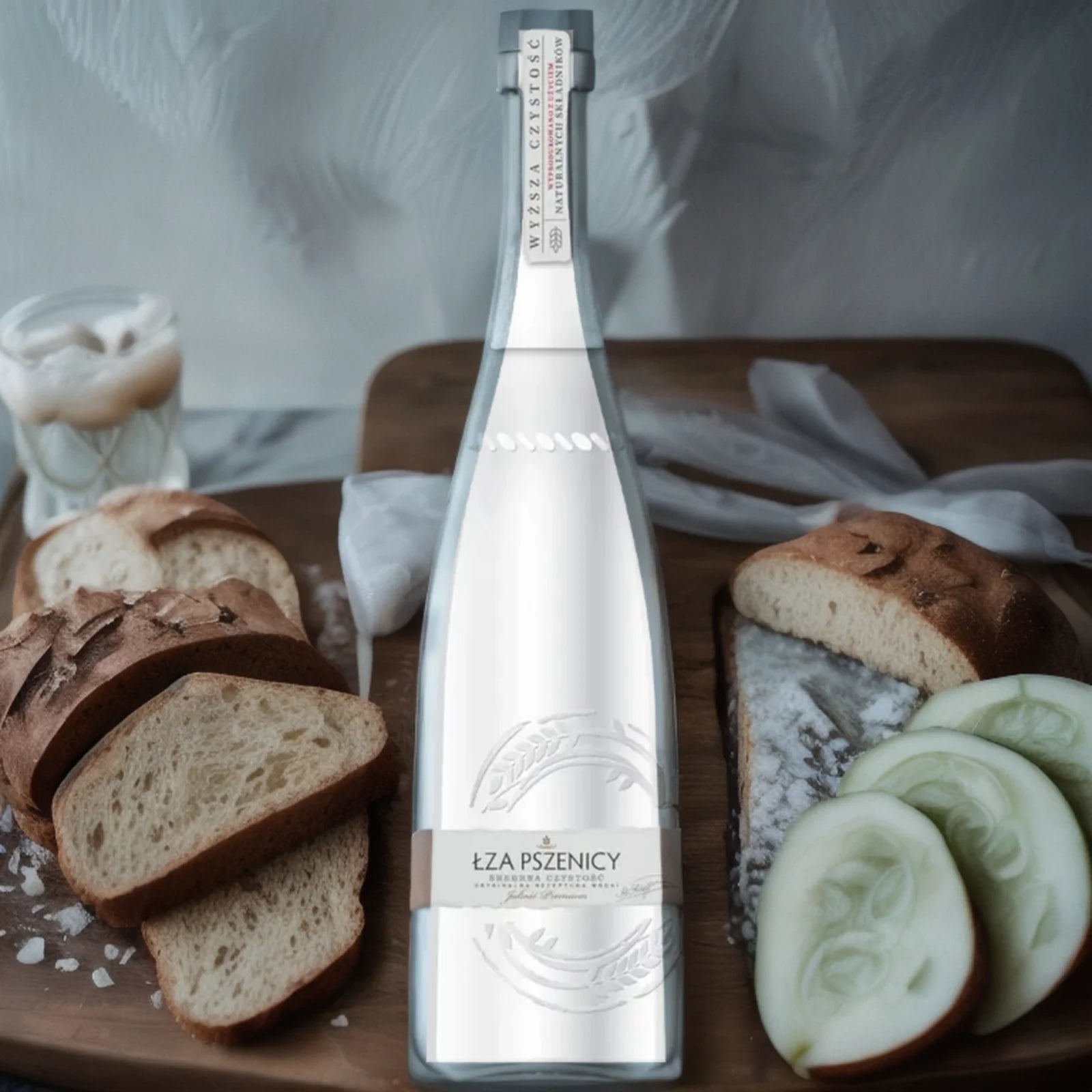WODKA ŁZA PSZENICY Srebrna Czystość 500ml
